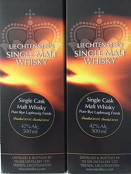 Telser 6 Jahre - 2008 Single Cask Malt Whisky Pure Rye Laphroaig Finish