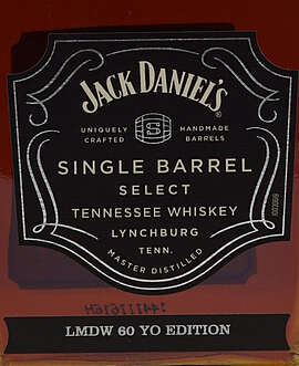 Jack Daniel's Single Barrel Cask LMDW 60 YO Edition