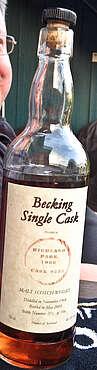 Highland Park special bottling Becking