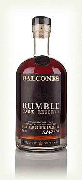 Balcones Rumble Cask Reserve Sample