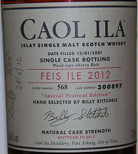 Caol Ila Feis Ile 2012 Single Cask