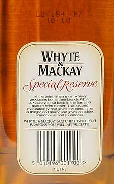 WHYTE & MACKAY Special Reserve