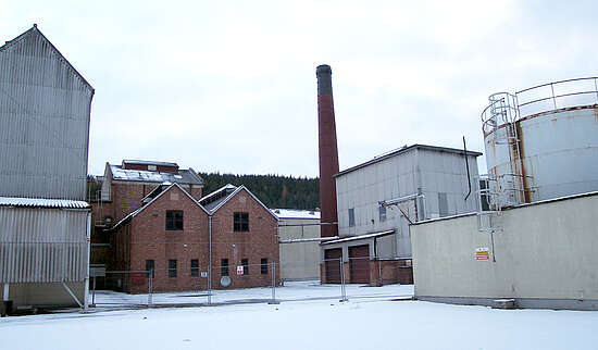 The production area of the distillery.