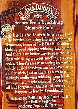 Jack Daniel's Scenes from Lynchburg No 4