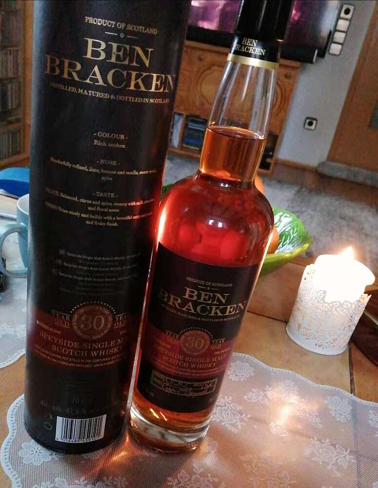 Whisky Jahre 30 Speyside Scotch Ben Bracken Malt Single
