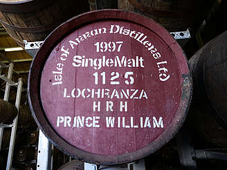 Arran-Lochranza cask Prince William&nbsp;uploaded by&nbsp;Ben, 07. Feb 2106