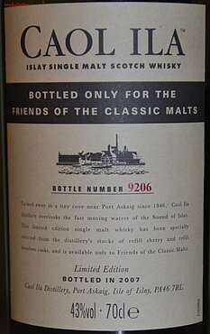 Caol Ila Friends of the Classic Malts