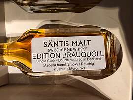 Säntis Deguset Whisky Spezialitäten 4 x 2 cl., Ed.Brauquöll,Snow White No.8,Ed.Alpstein XVI,Ed.Genesis No.2
