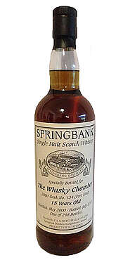 Springbank Specially Bottled for The Whisky Chamber
