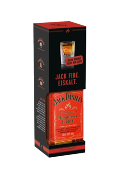 Jack Daniel's Tennessee Fire inkl. Shot-Glas