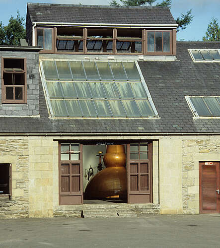 The still house of the Glen Keith Distillery