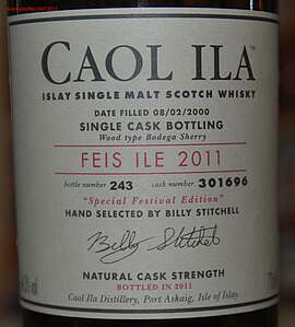 Caol Ila Feis Ile 2011 Single Cask