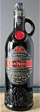 El Ron Prohibido 15 Years, Gran Reserva, Mexican Rum