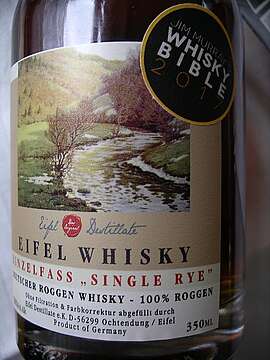 Eifel Destilate - Eifel Whisky, Einzelfass Single Rye, EF - SR - Edition 2016