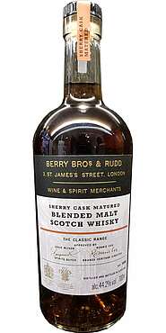 Berry Bros. & Rudd. The classic range sherry cask