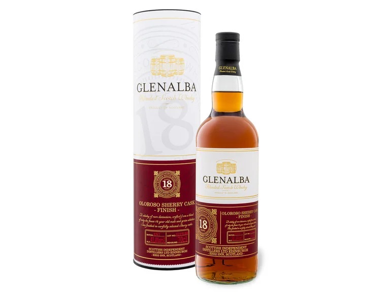 - Cask Jahre Finish Whisky Sherry Glenalba Blended Oloroso Scotch 18