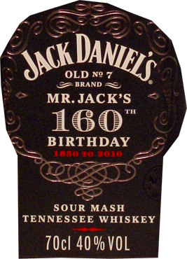 Jack Daniel's Old No 7 Mr. Jack's 160 th Birthday 1850 - 2010
