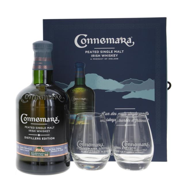 Connemara Distillers Edition mit 2 Gläsern 