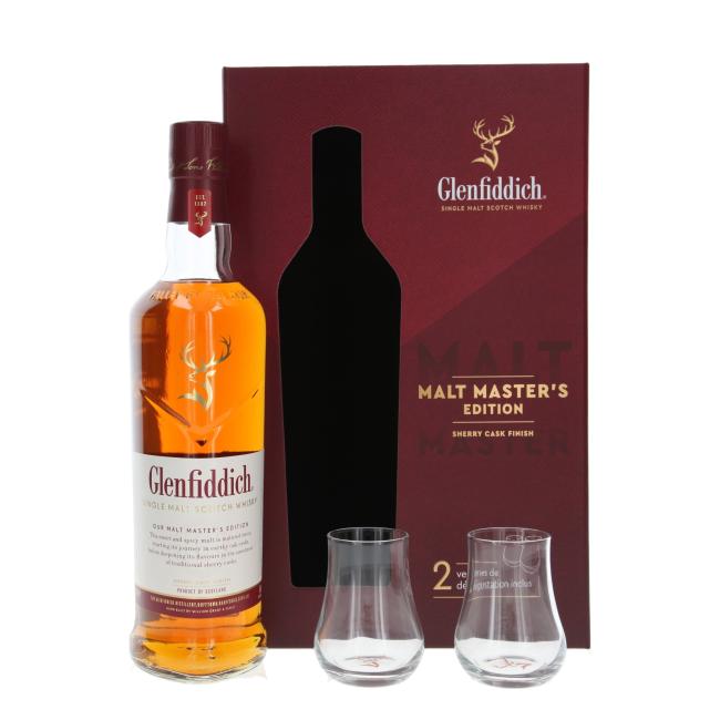 Glenfiddich Malt Master's mit 2 Gläsern 