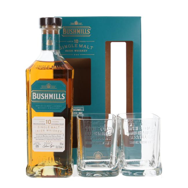 Bushmills with 2 glasses 