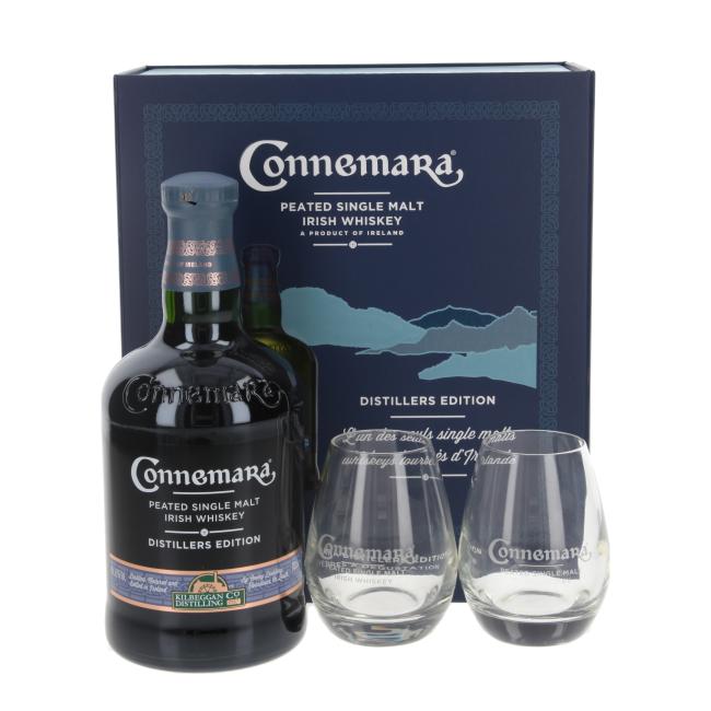 Connemara Distillers Edition with 2 glasses 