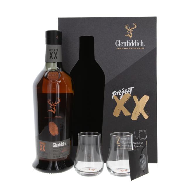 Glenfiddich Project XX mit 2 Gläsern - neues Design 