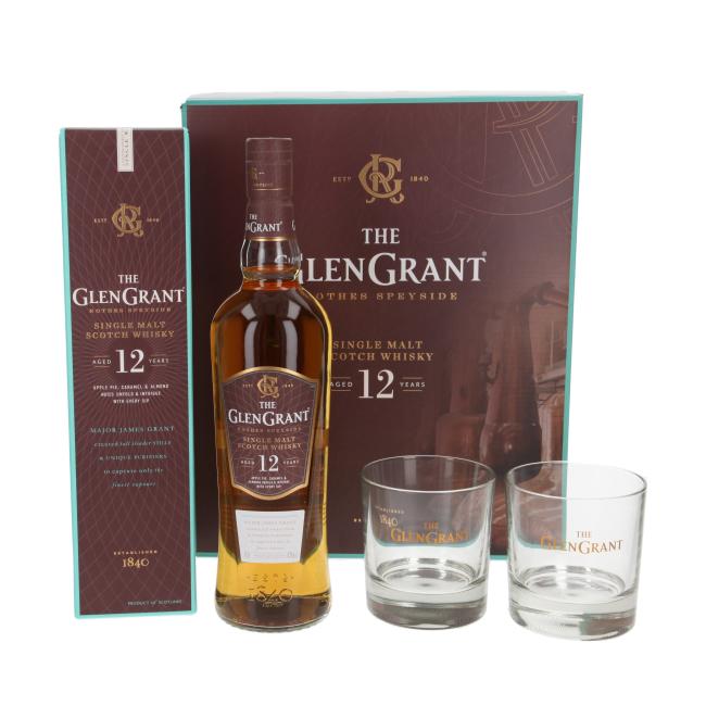 Glen Grant with 2 tumblers 