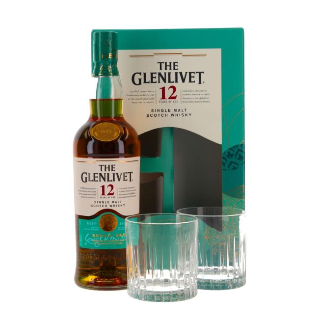 Glenlivet Double Oak mit 2 Gläsern 