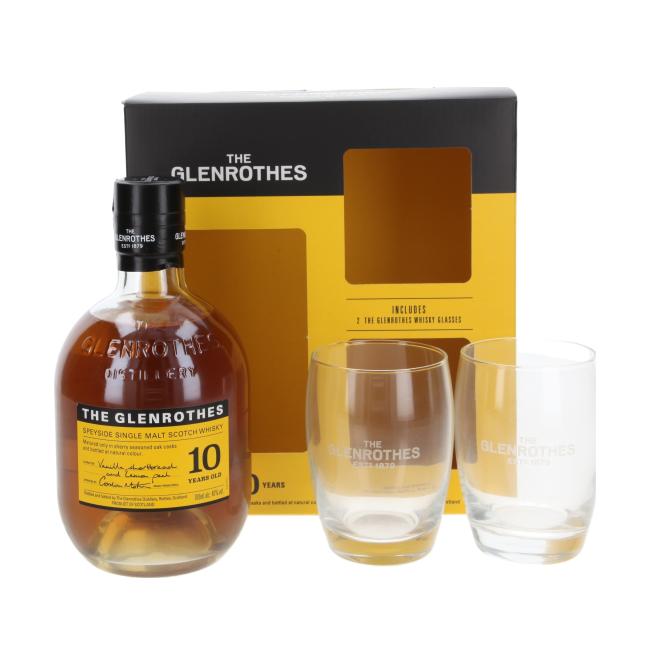 Glenrothes with 2 glasses 