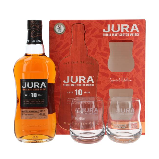 Jura with 2 glasses 