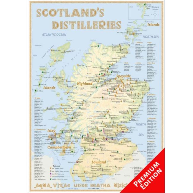 Poster Scotland's Distilleries (Premium) 