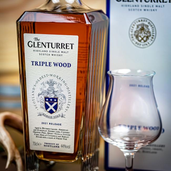 Glenturret Triple Wood 44% - neues Design 