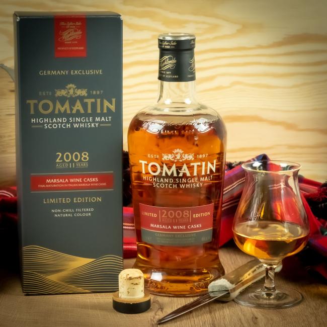 Tomatin Marsala Barriques Whisky.de - Clubflasche 2020 ohne Clubmitgliedschaft 