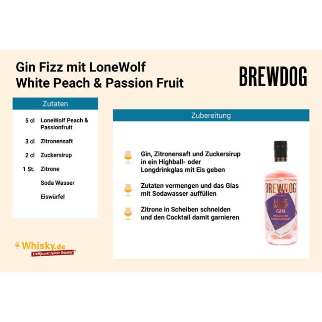 Brew Dog - LoneWolf Gin - Peach & Passion Fruit - neues Design 