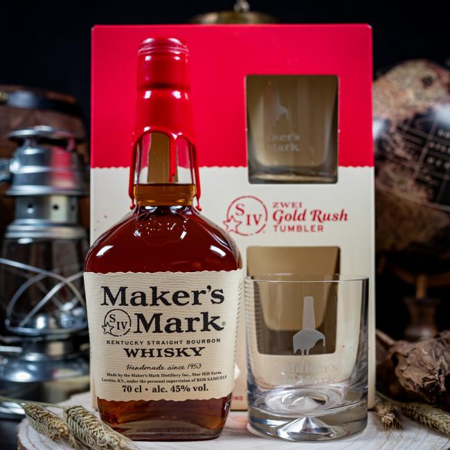 Maker's Mark with 2 glasses (B-ware) 