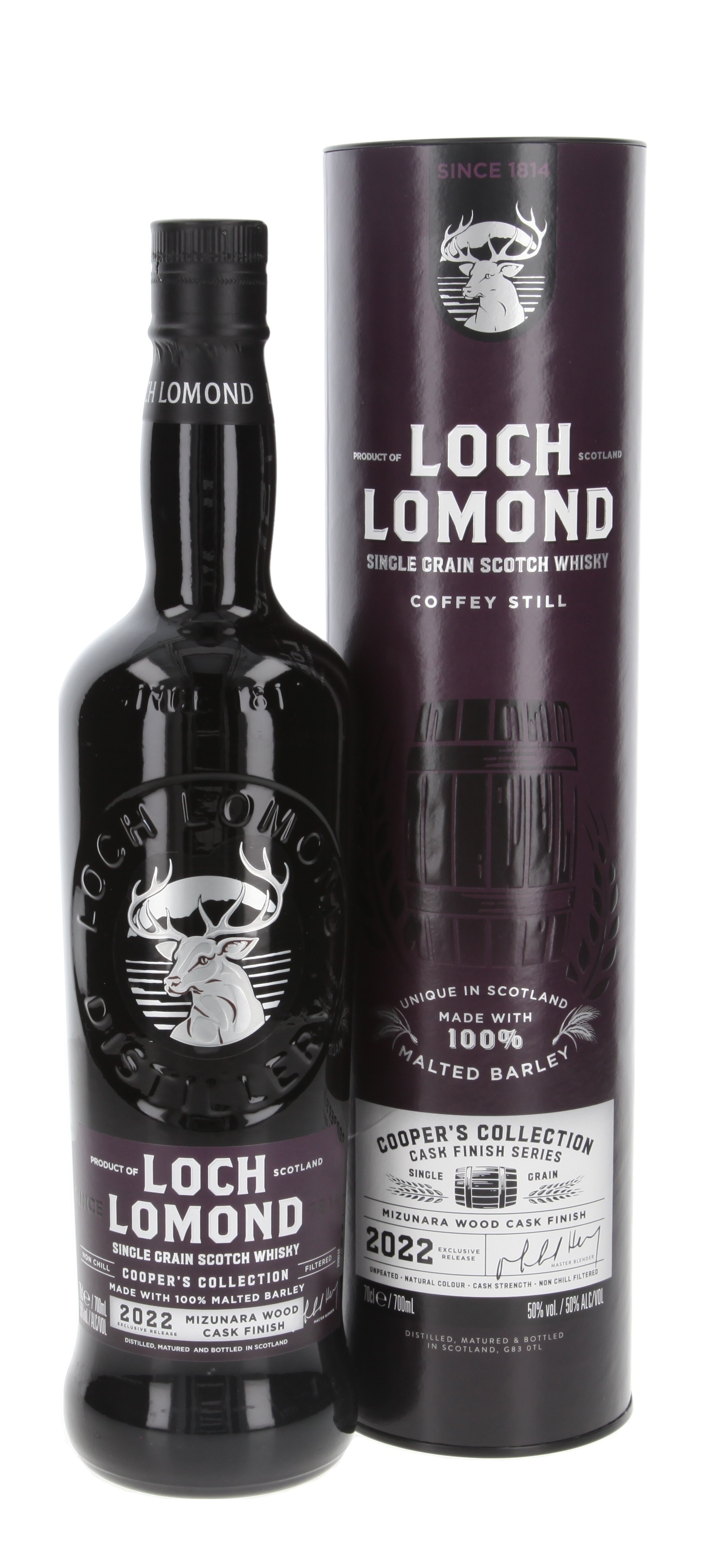 Loch Lomond Cooper\'s Collection Single Grain Whisky Japanese Mizunara Wood  Finish 2022 | Whisky.de » To the online store