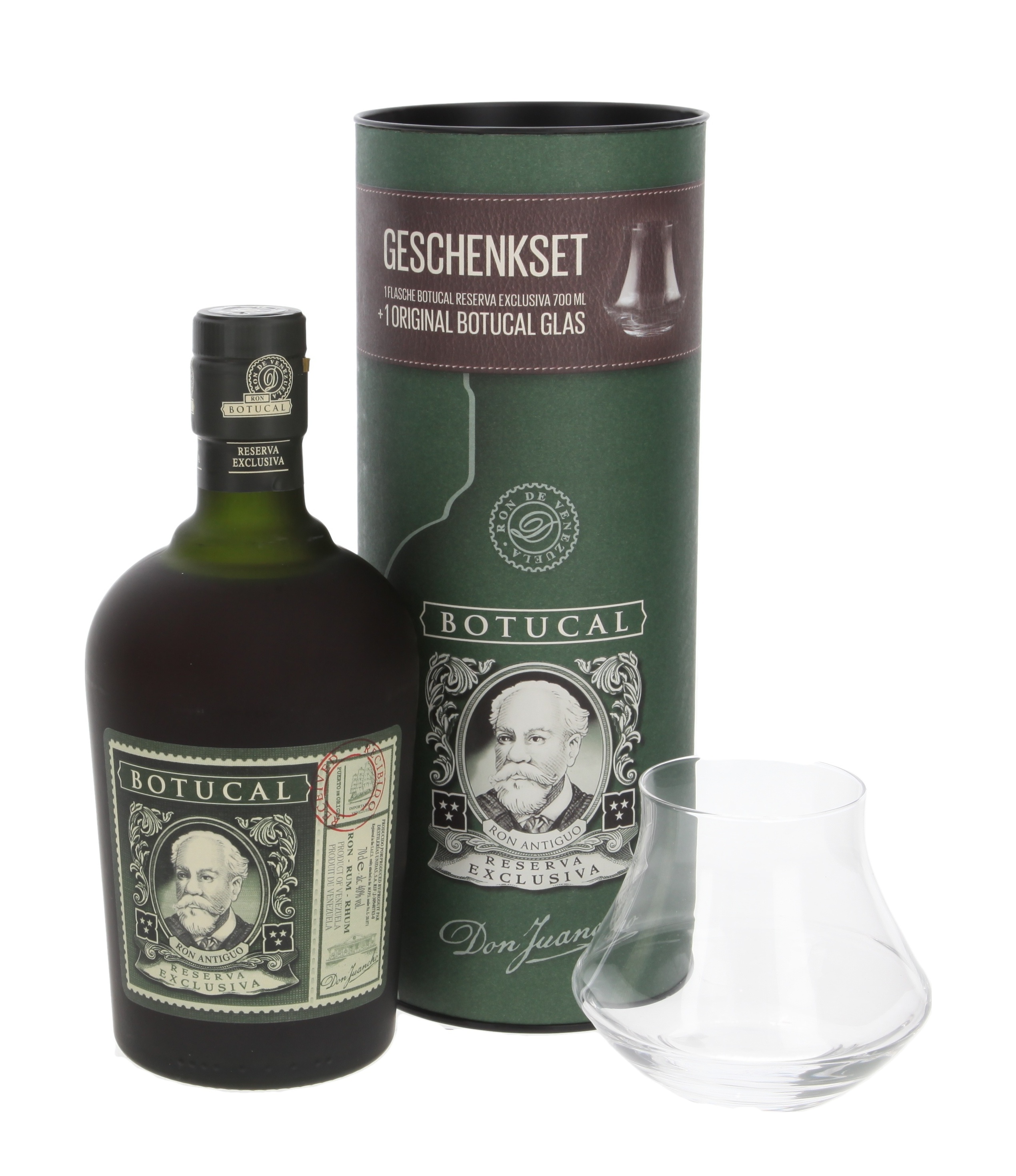 Botucal Reserva Exclusiva Rum with 1 glass | Whisky.de » To the online store